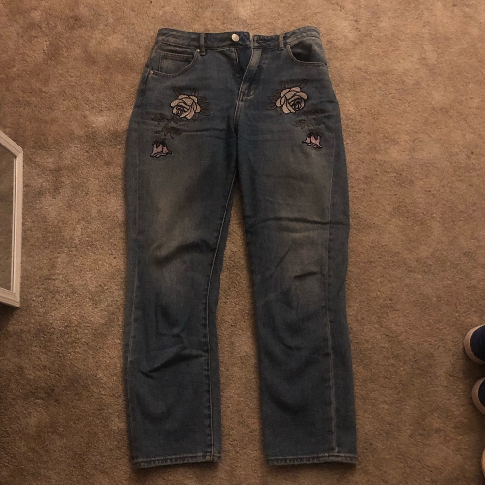Floral Mom Jeans